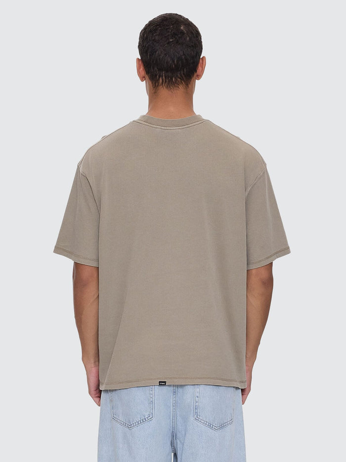 Lost In Paradise Embro Box Fit Cropped Tee - Aluminium