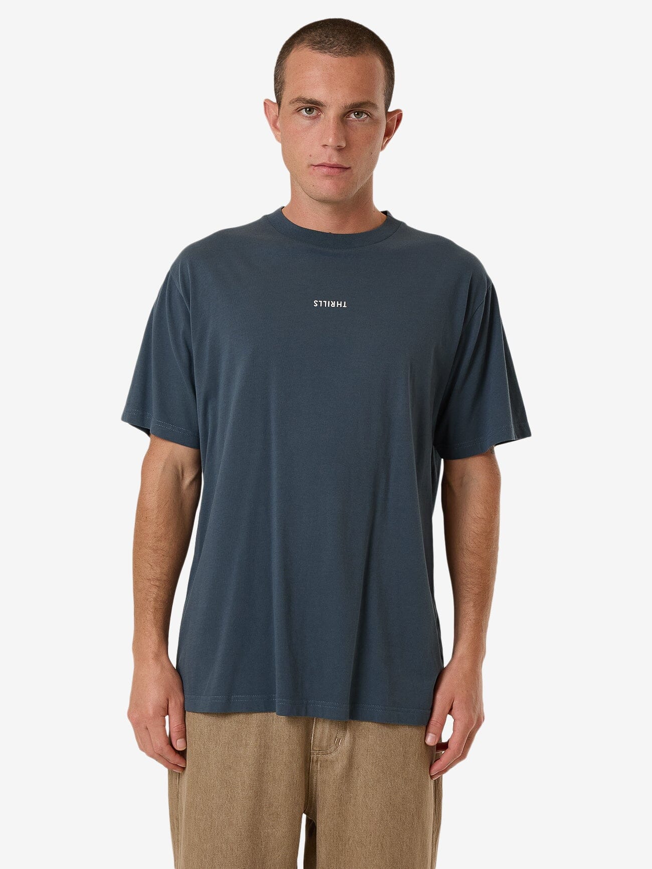 Minimal Thrills Merch Fit Tee - Dark Slate XS