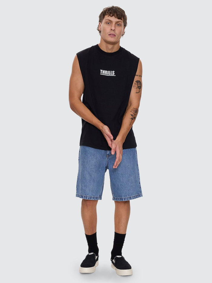 Logic Merch Fit Muscle Tee - Black