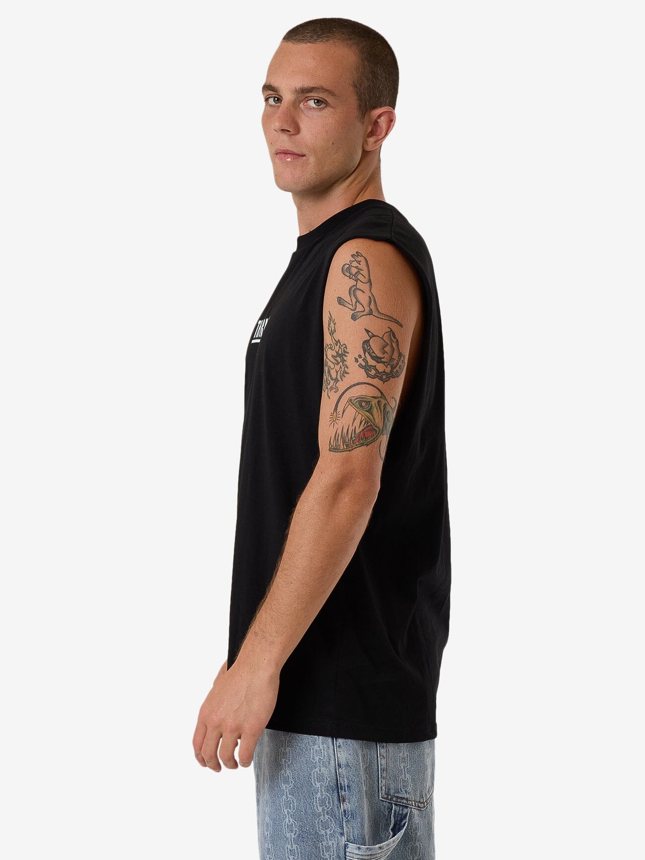 Logic Merch Fit Muscle Tee - Black XS