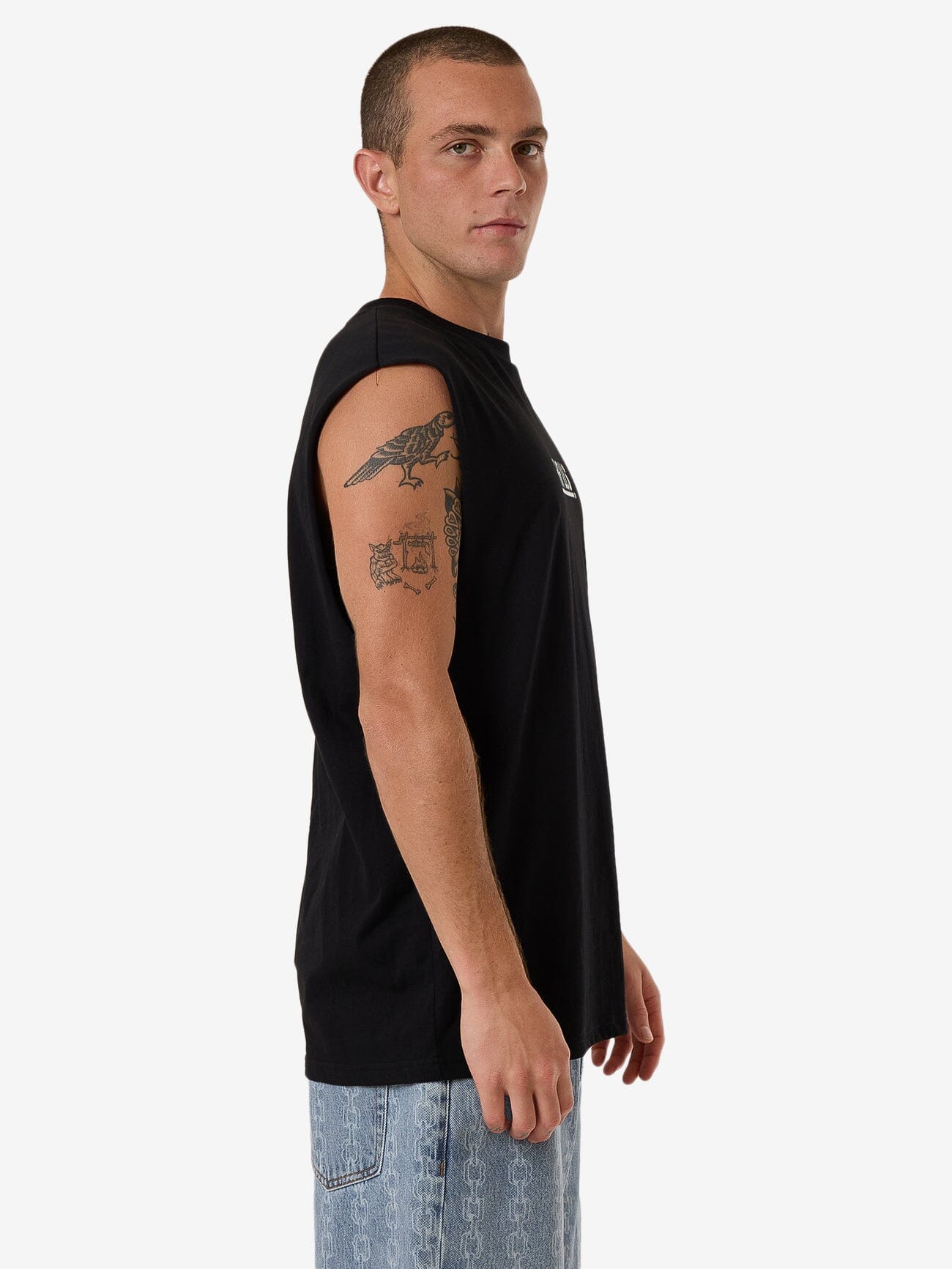 Logic Merch Fit Muscle Tee - Black XS