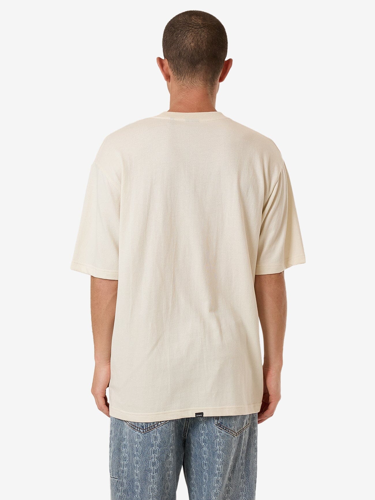 Distortion Oversize Fit Tee - Heritage White XS