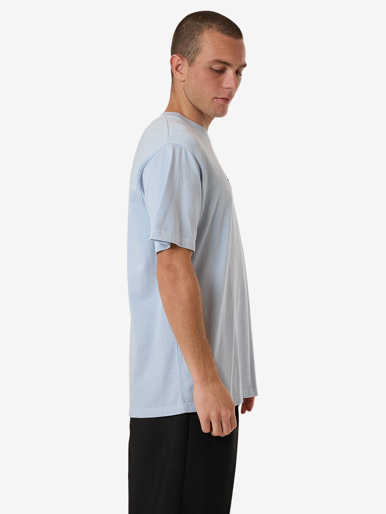 Two Sides Merch Fit Tee - Baby Blue XS