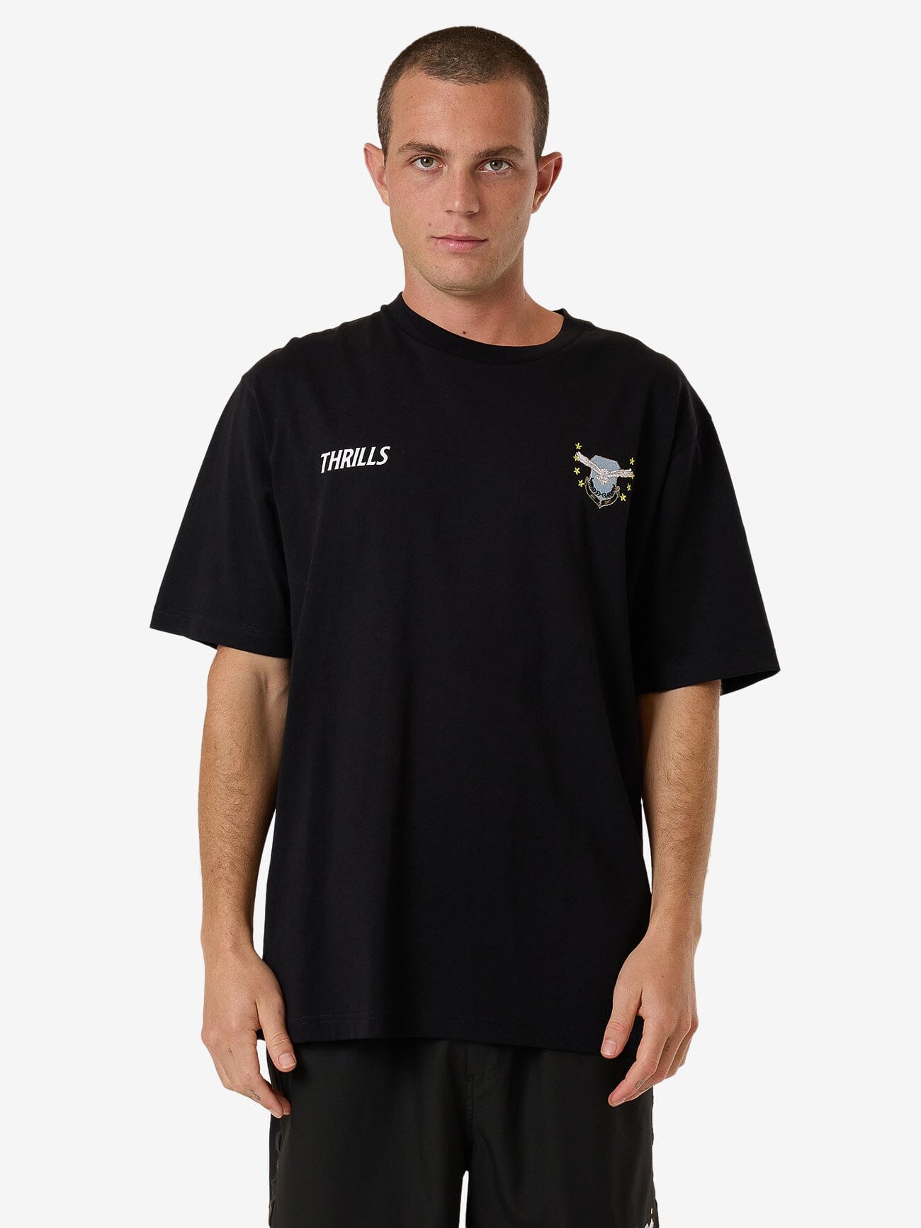 Centennial Oversize Fit Tee - Black XS