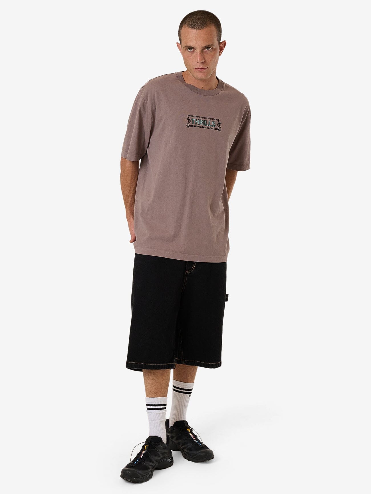 Double Meaning Oversize Fit Tee - Dove