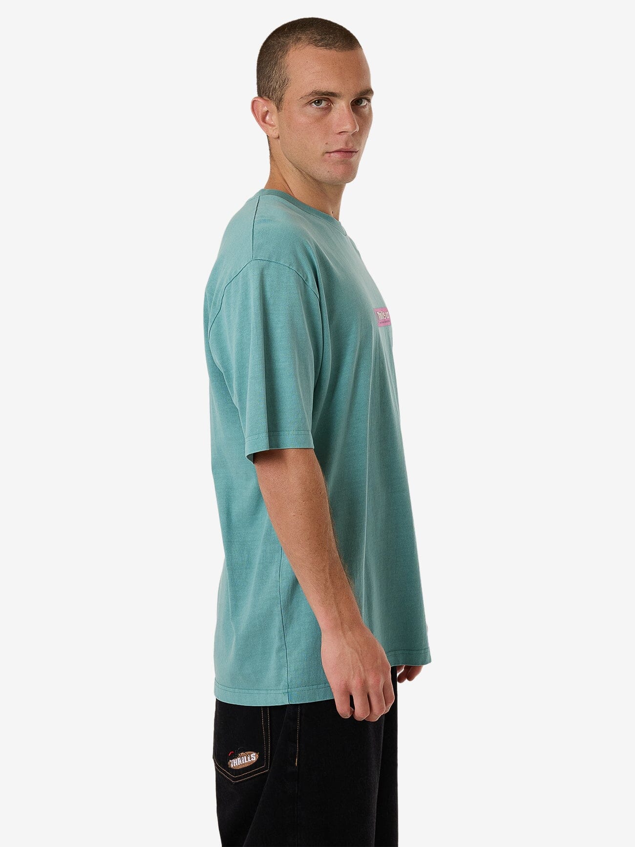 Games Of 84' Oversize Fit Tee - Agate Green XS