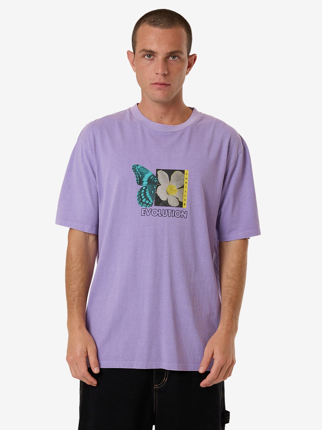 Morphing Oversize Fit Tee - Violet Tulip XS