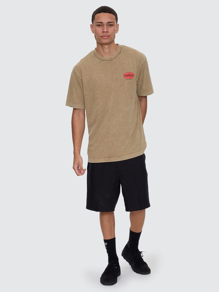 Hard As They Come Oversize Fit Tee - Breen