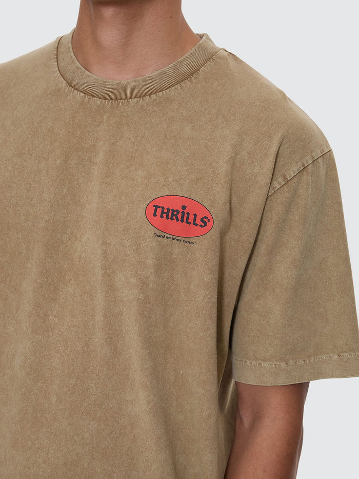 Hard As They Come Oversize Fit Tee - Breen