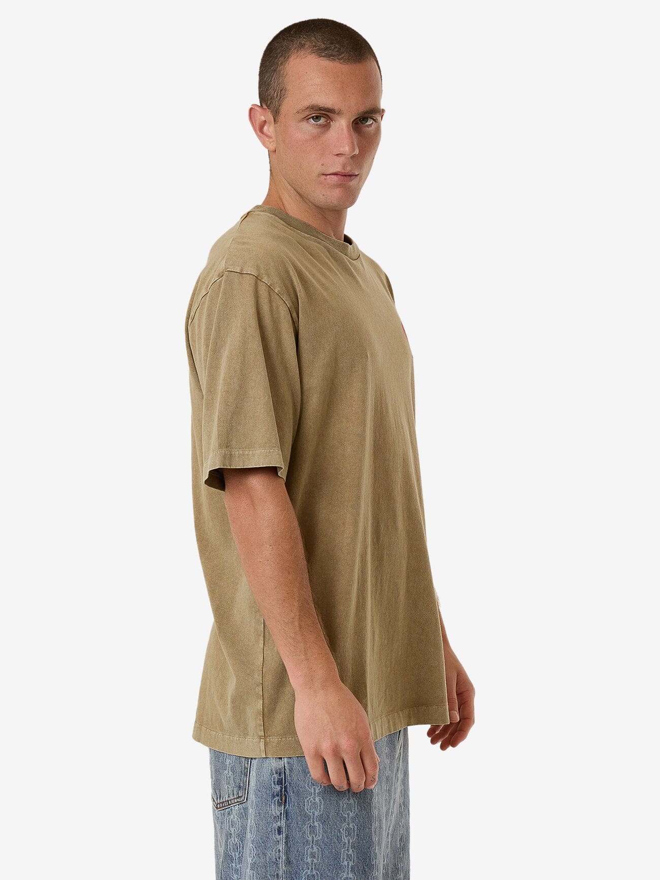 Hard As They Come Oversize Fit Tee - Breen XS