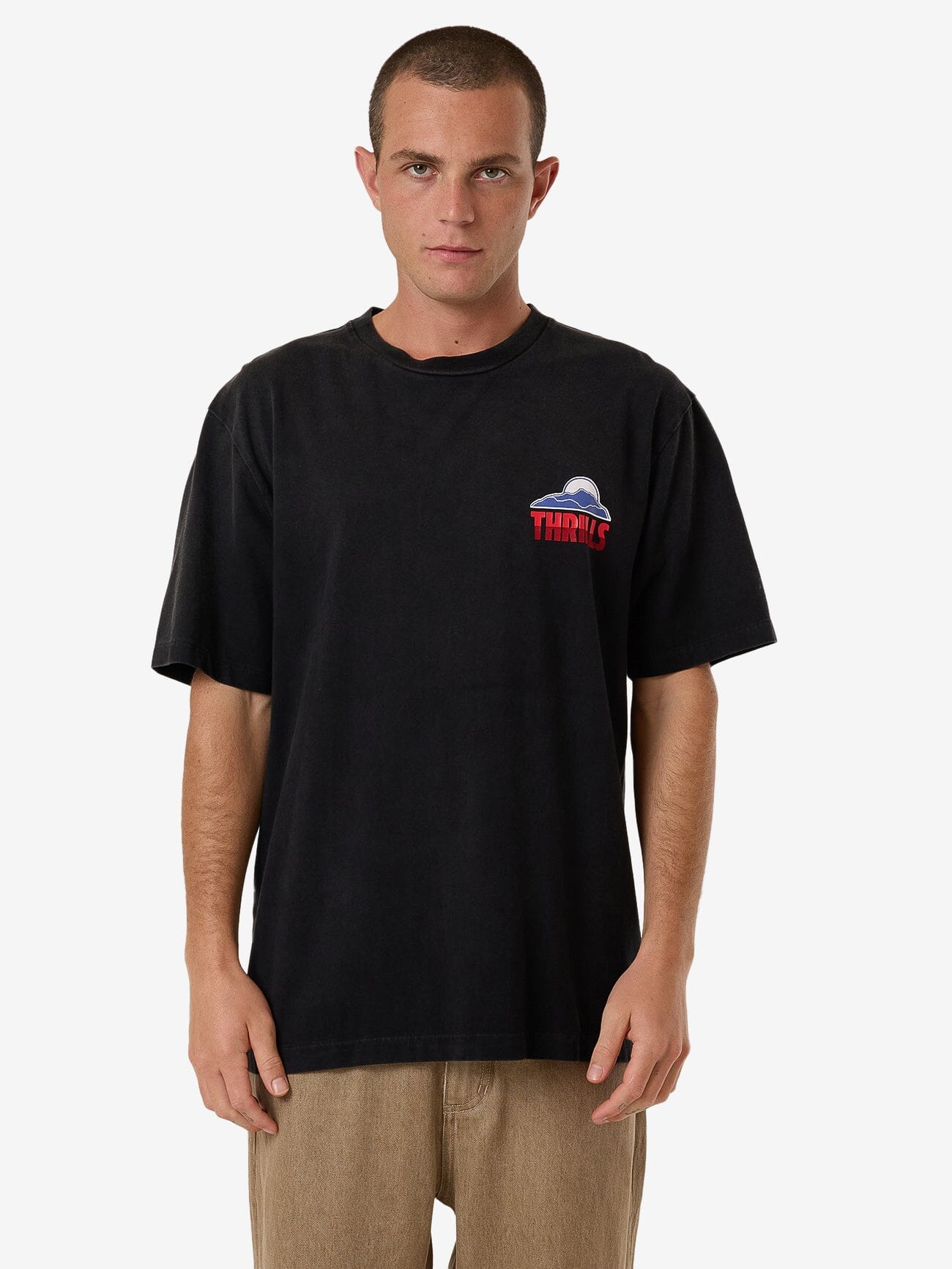 Beyond The Hills Oversize Fit Tee - Black Fade XS