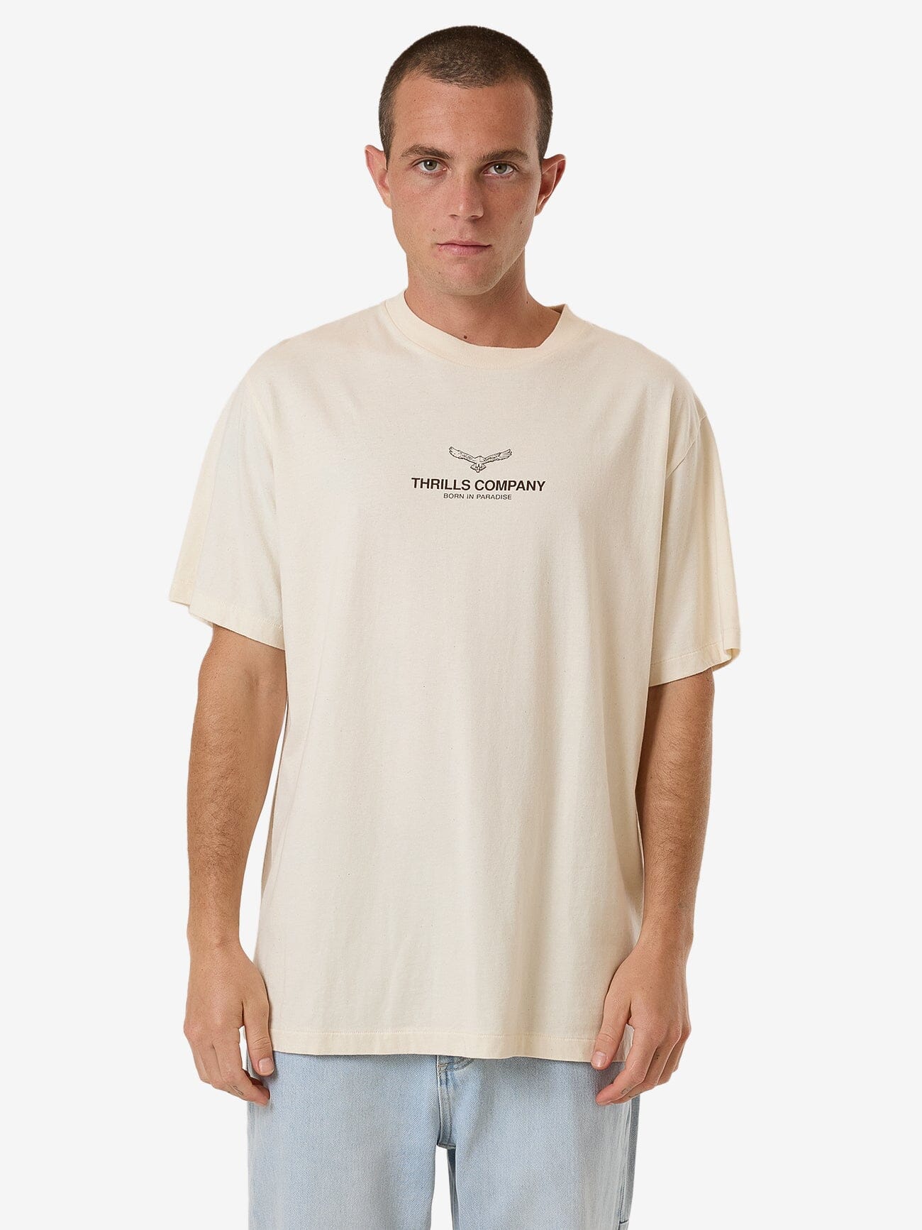 Emblem Merch Fit Tee - Unbleached XS