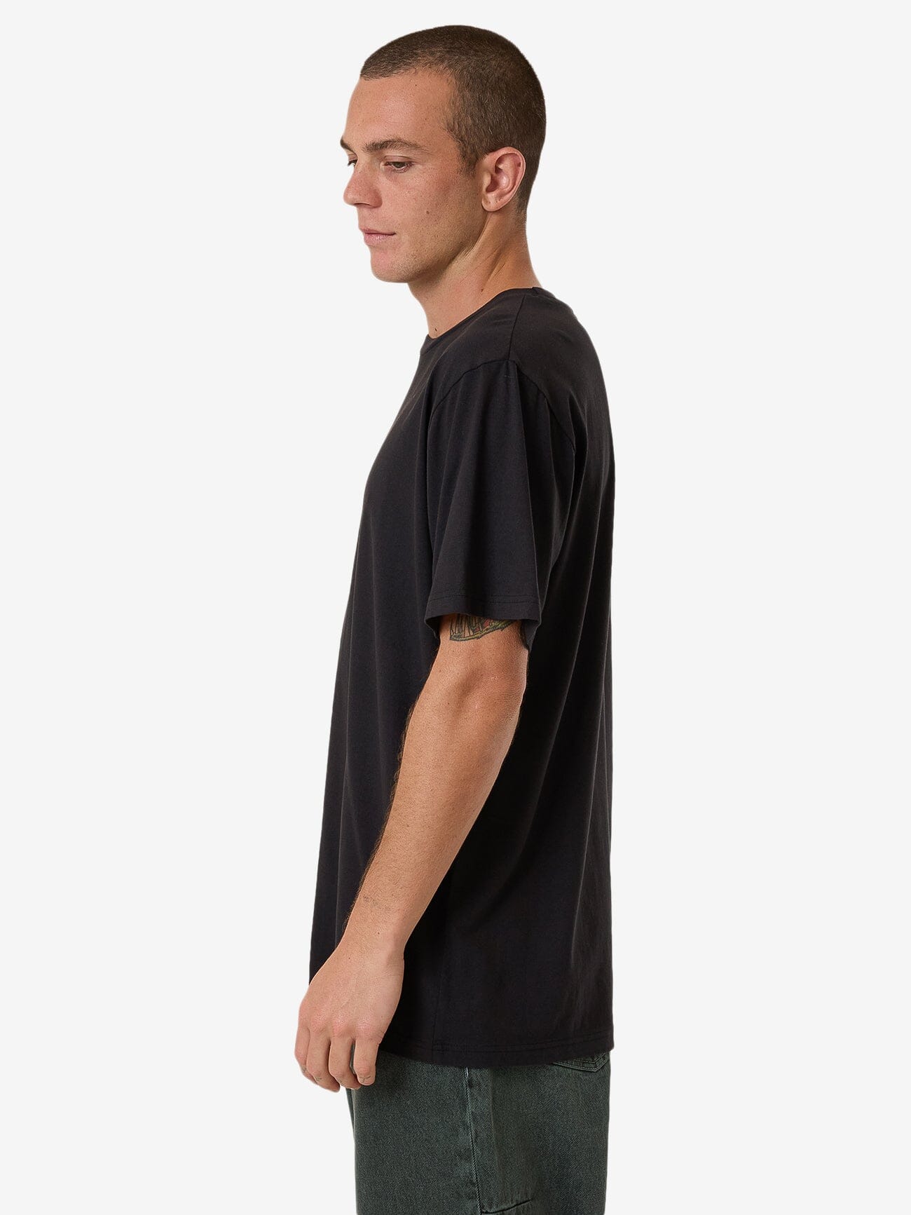 Heavy Times Merch Fit Tee - Black XS