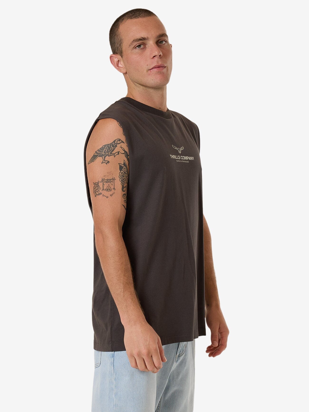 Emblem Merch Fit Muscle Tee - Merch Black XS