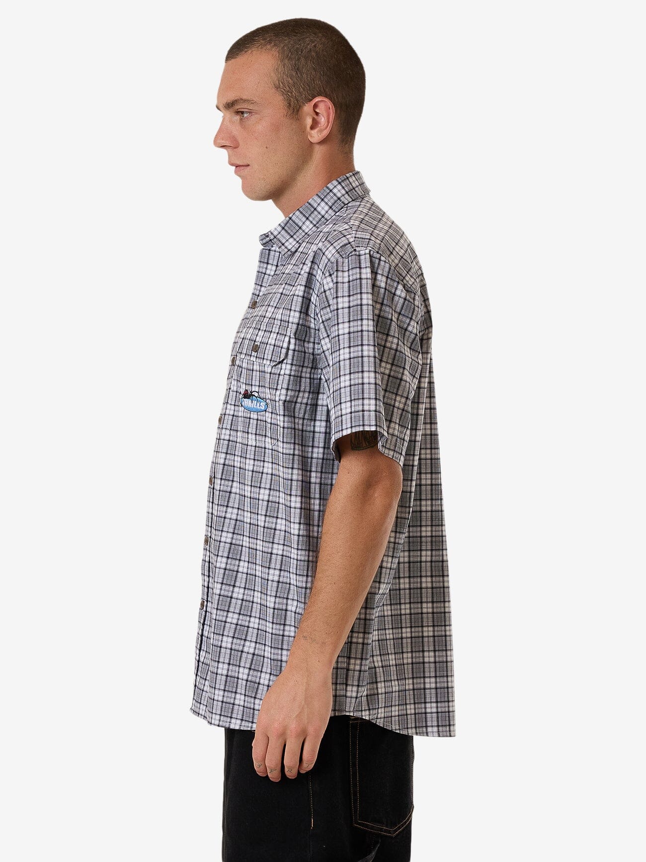 Trust In Us Short Sleeve Shirt - White XS