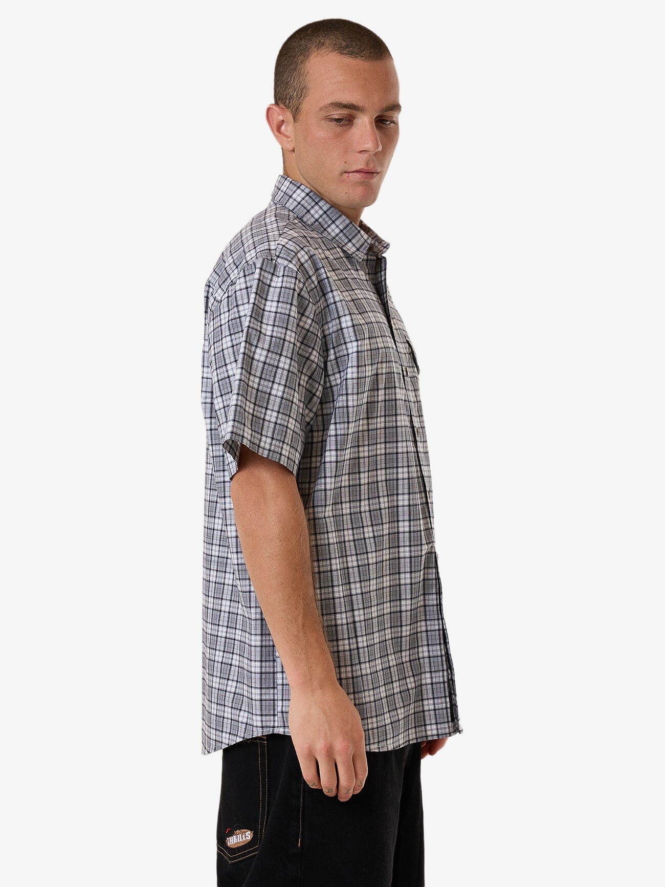 Trust In Us Short Sleeve Shirt - White XS