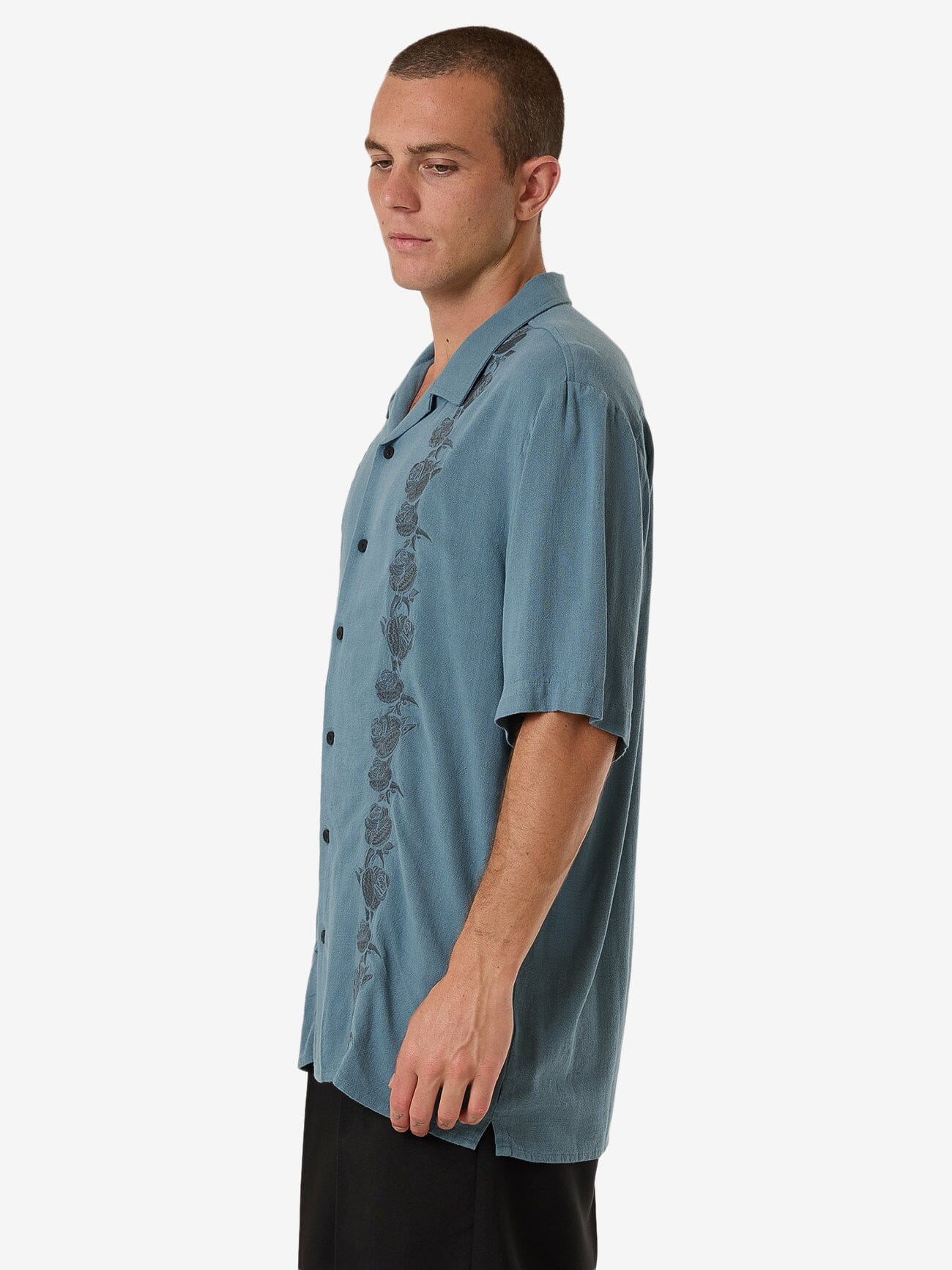 All Relatable Bowling Shirt - Stormy Sea XS