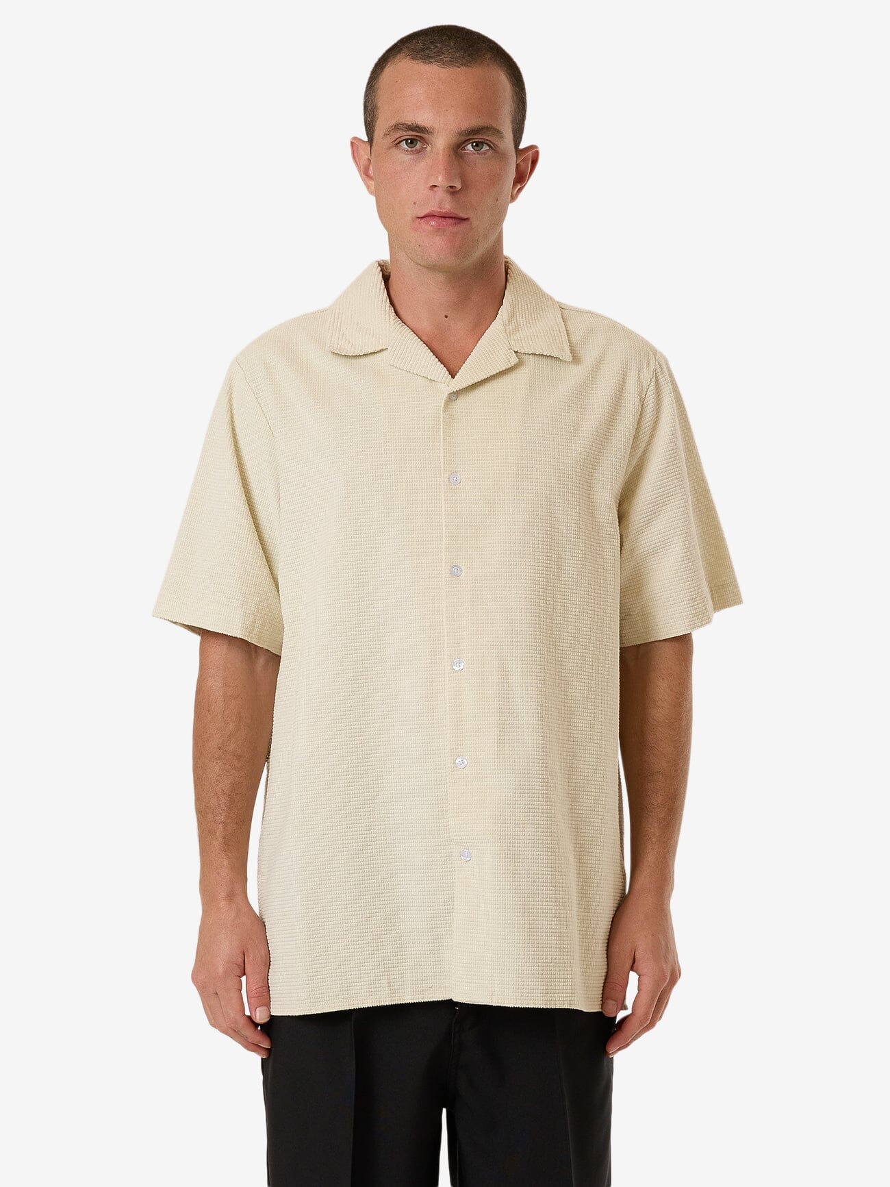 Garden State Bowling Shirt - Dirty White XS