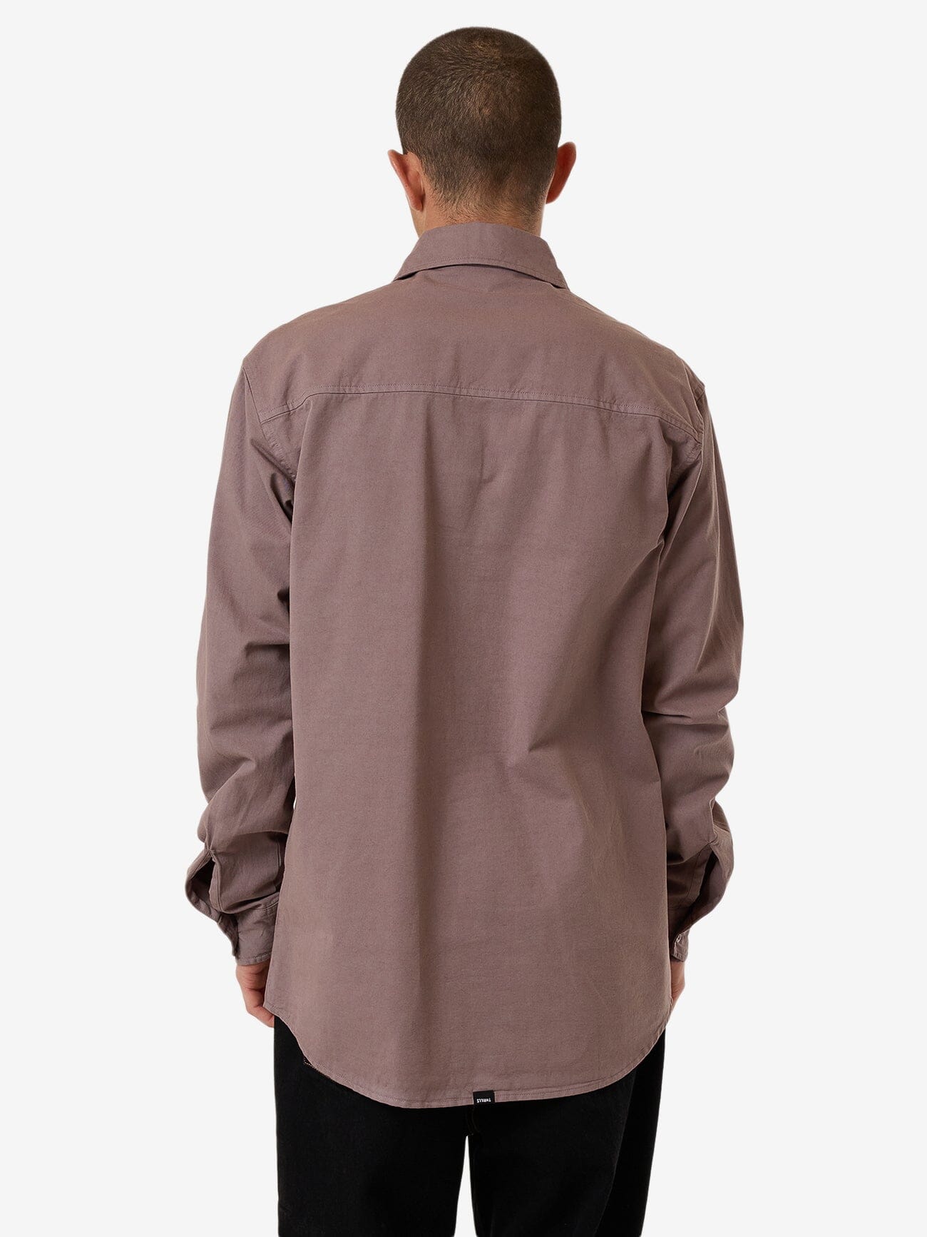 Double Meaning Long Sleeve Shirt - Dove XS