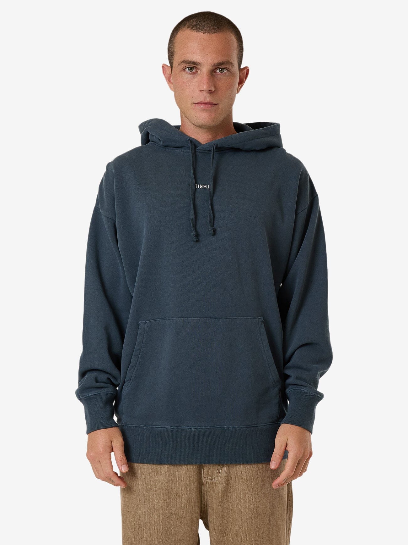 Minimal Thrill Slouch Pull On Hood - Dark Slate XS