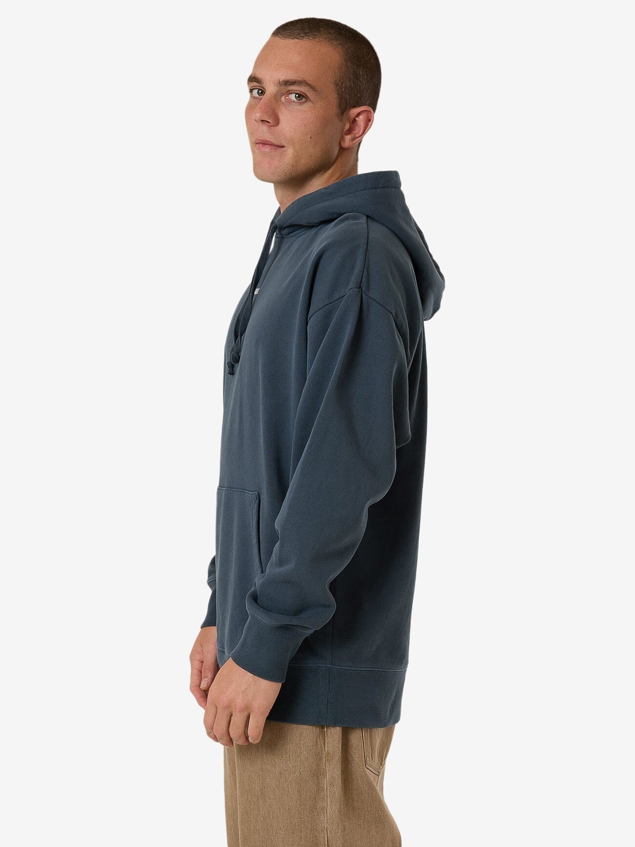 Minimal Thrill Slouch Pull On Hood - Dark Slate XS