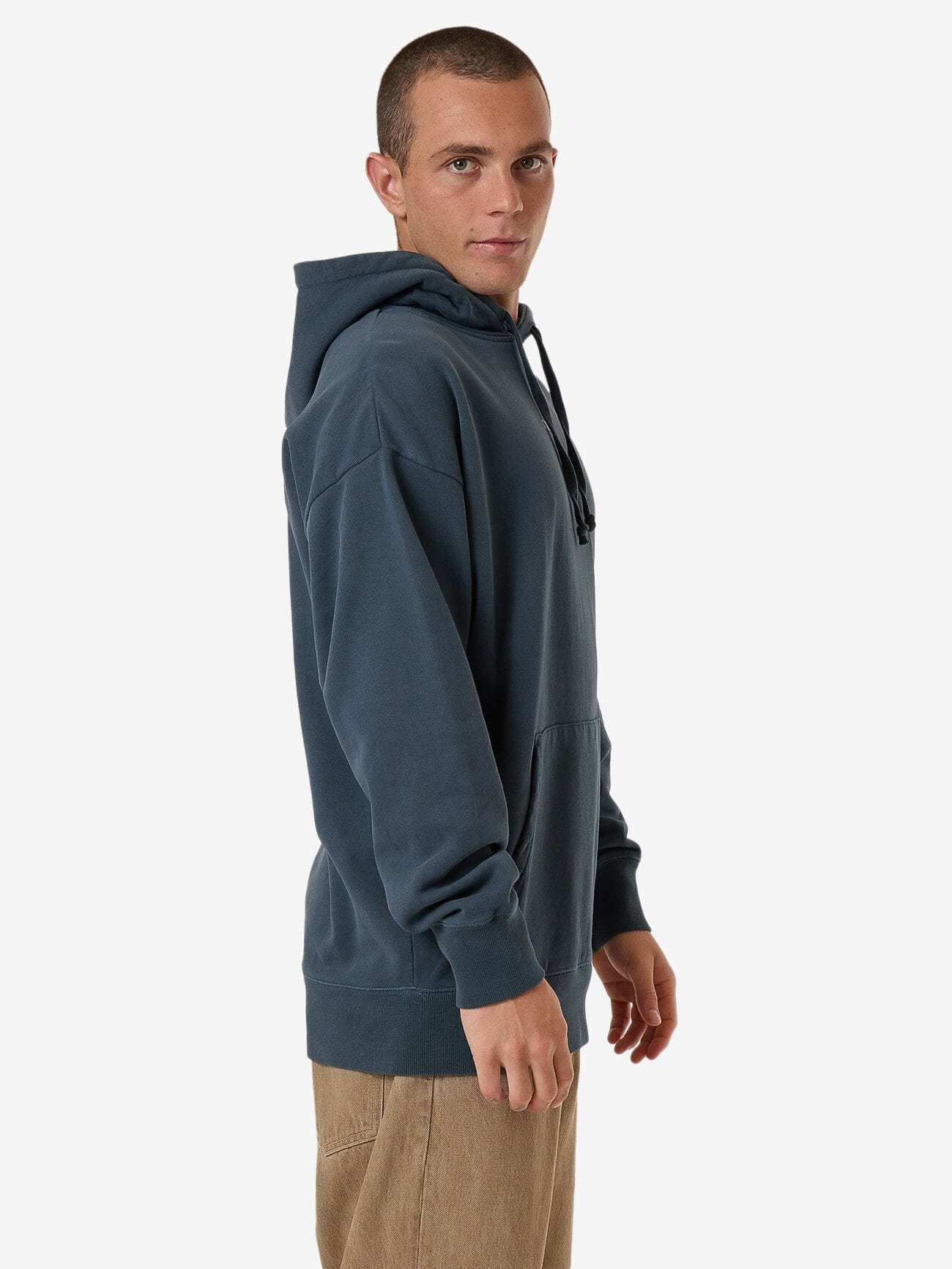 Minimal Thrill Slouch Pull On Hood - Dark Slate XS