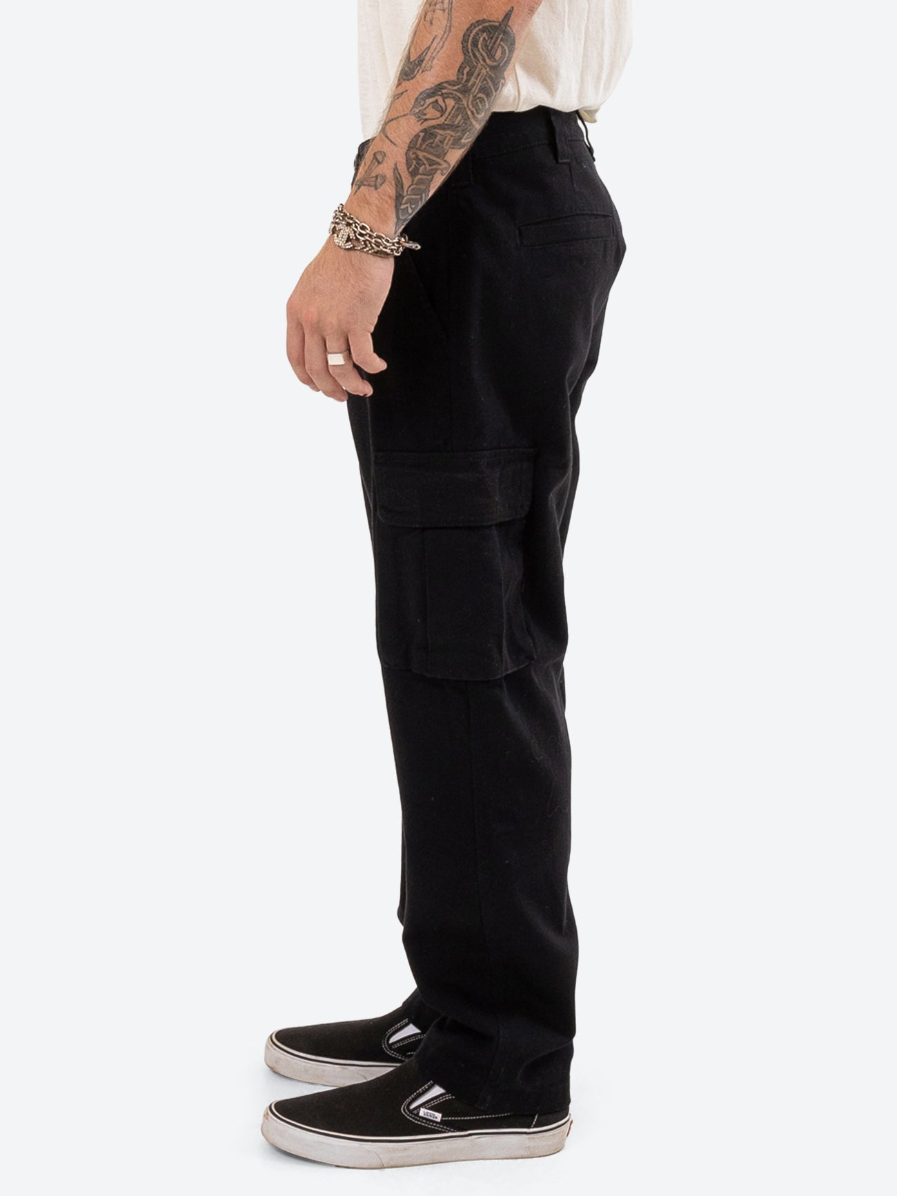 Slacker Union Cargo Baggy Pant - Black