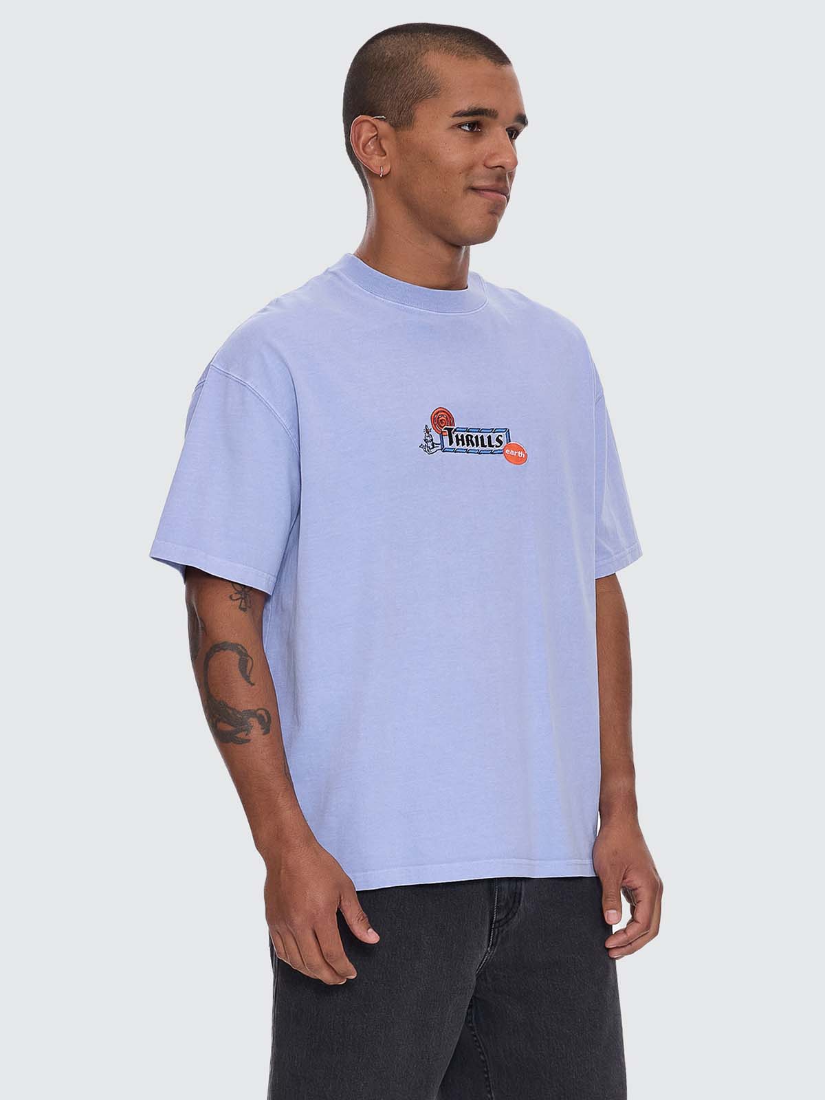 The Ritual Mystery Box Fit Oversize Tee - Cornflower Blue XS