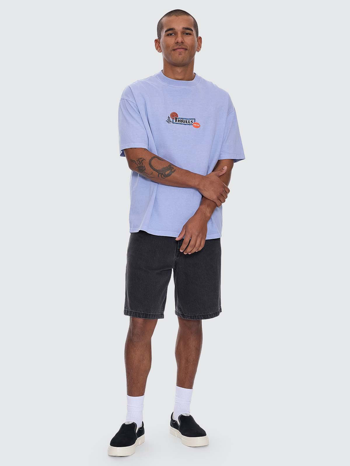 The Ritual Mystery Box Fit Oversize Tee - Cornflower Blue XS