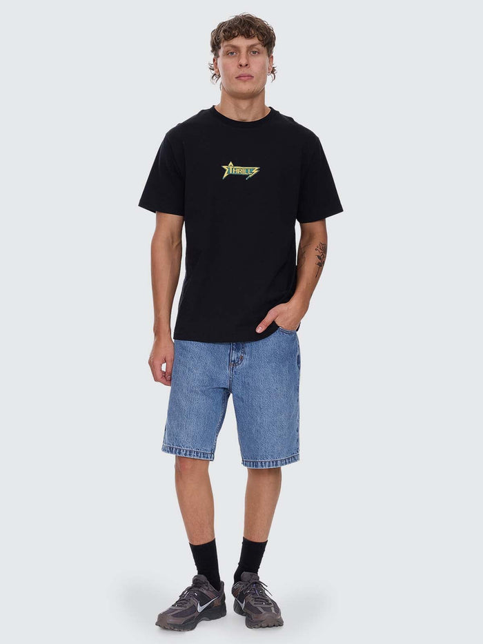 Heavy Static Merch Fit Tee - Black XS