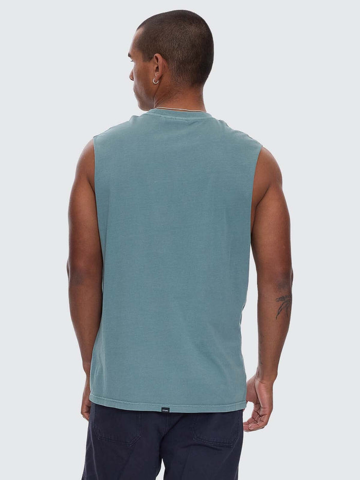 Minimal Thrills Merch Fit Muscle Tee - Green Coast XS