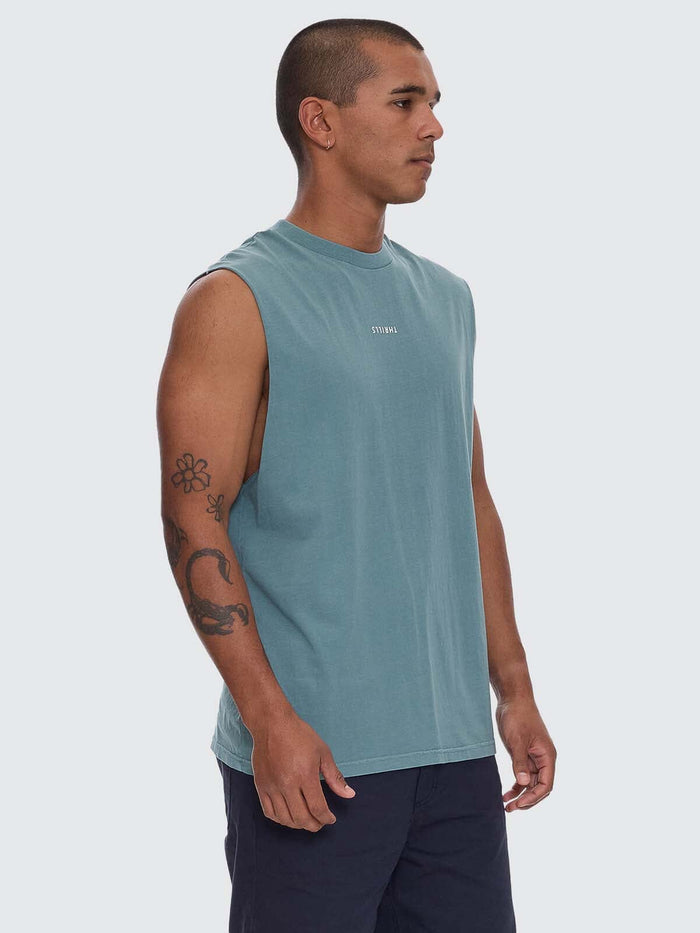 Minimal Thrills Merch Fit Muscle Tee - Green Coast XS