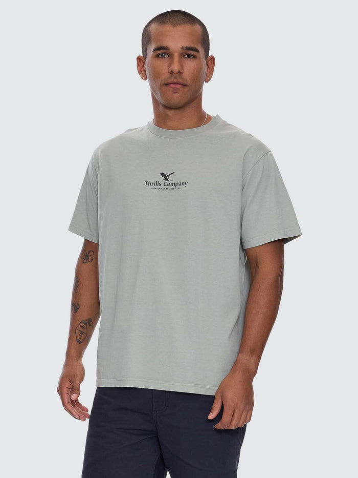 A Haven For The Restless Merch Fit Tee - Dirty Sage XS
