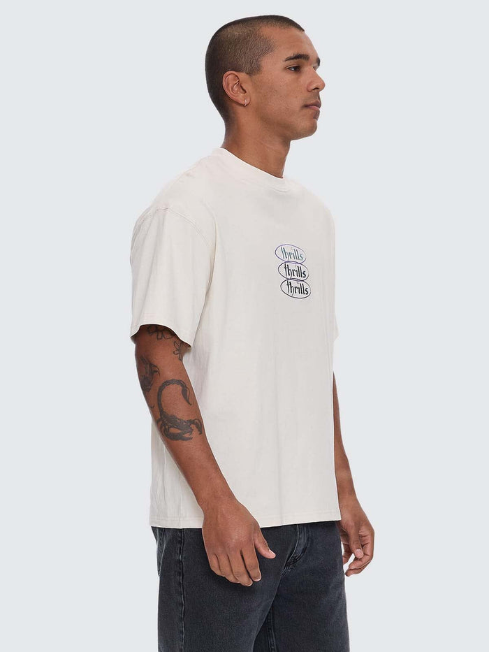 Crystal Clear Box Fit Oversize Tee - Heritage White XS