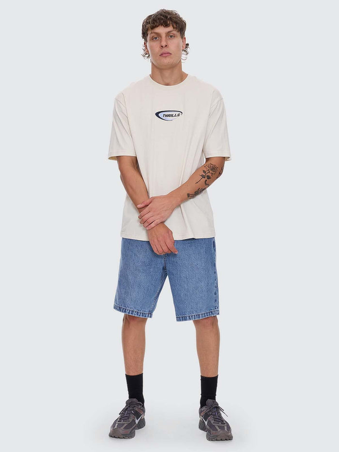 Fusion Oversize Fit Tee - Heritage White XS