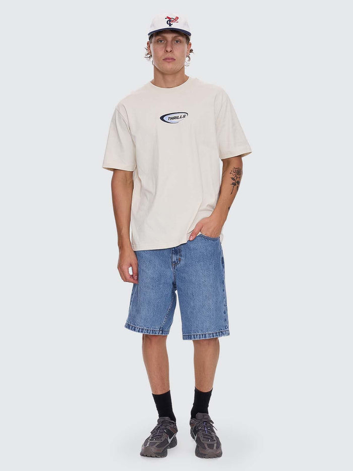 Fusion Oversize Fit Tee - Heritage White XS