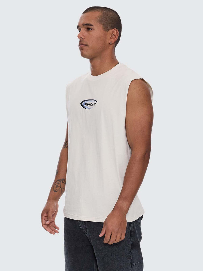 Fusion Merch Fit Muscle Tee - Heritage White XS