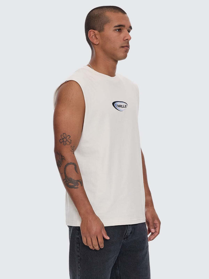 Fusion Merch Fit Muscle Tee - Heritage White XS