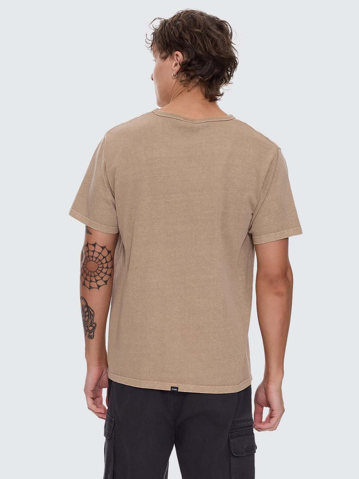 Thrills Workwear Embro Merch Fit Tee - Sand XS