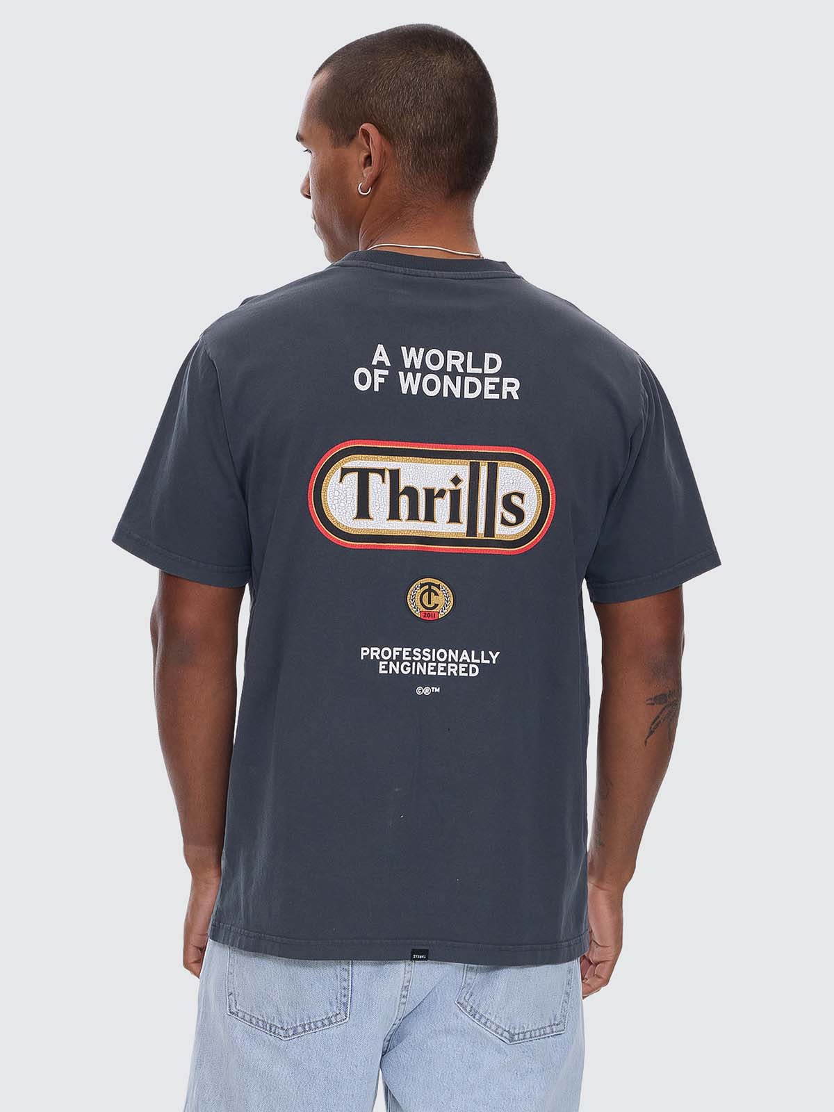 Wonder World Merch Fit Tee - Ebony XS