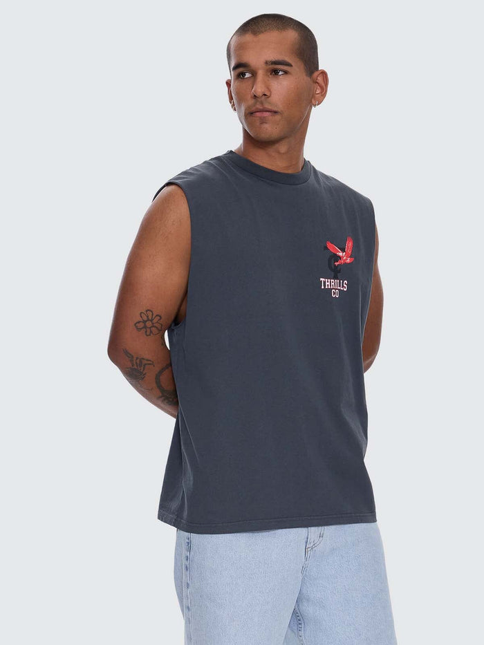 Wonder World Merch Fit Muscle Tee - Ebony XS