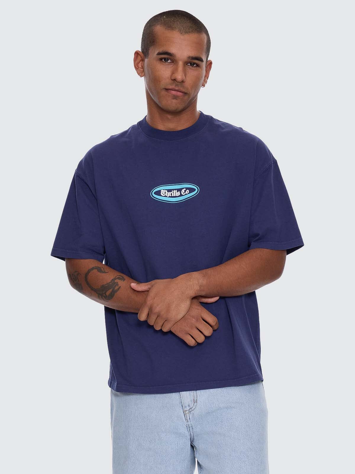 Bueno Bueno Bueno Oversize Fit Tee - Guardian Navy XS