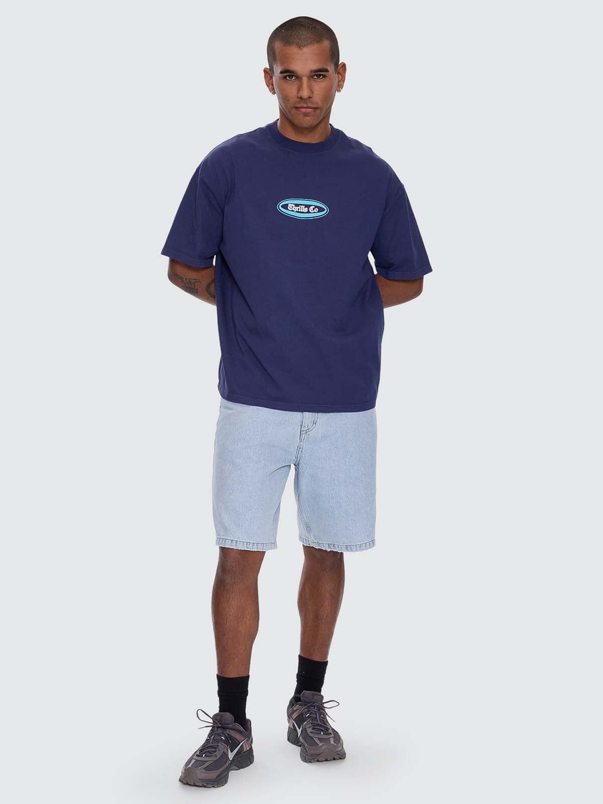 Bueno Bueno Bueno Oversize Fit Tee - Guardian Navy XS