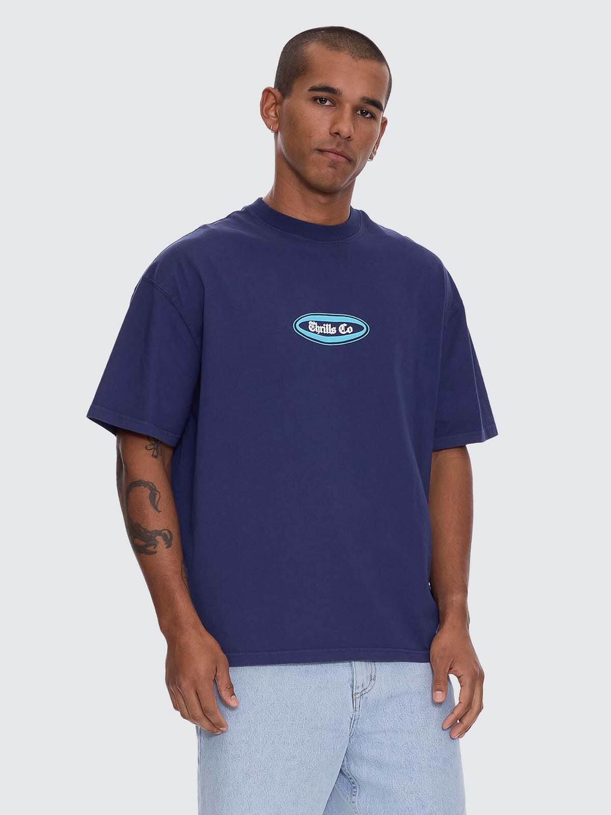 Bueno Bueno Bueno Oversize Fit Tee - Guardian Navy XS