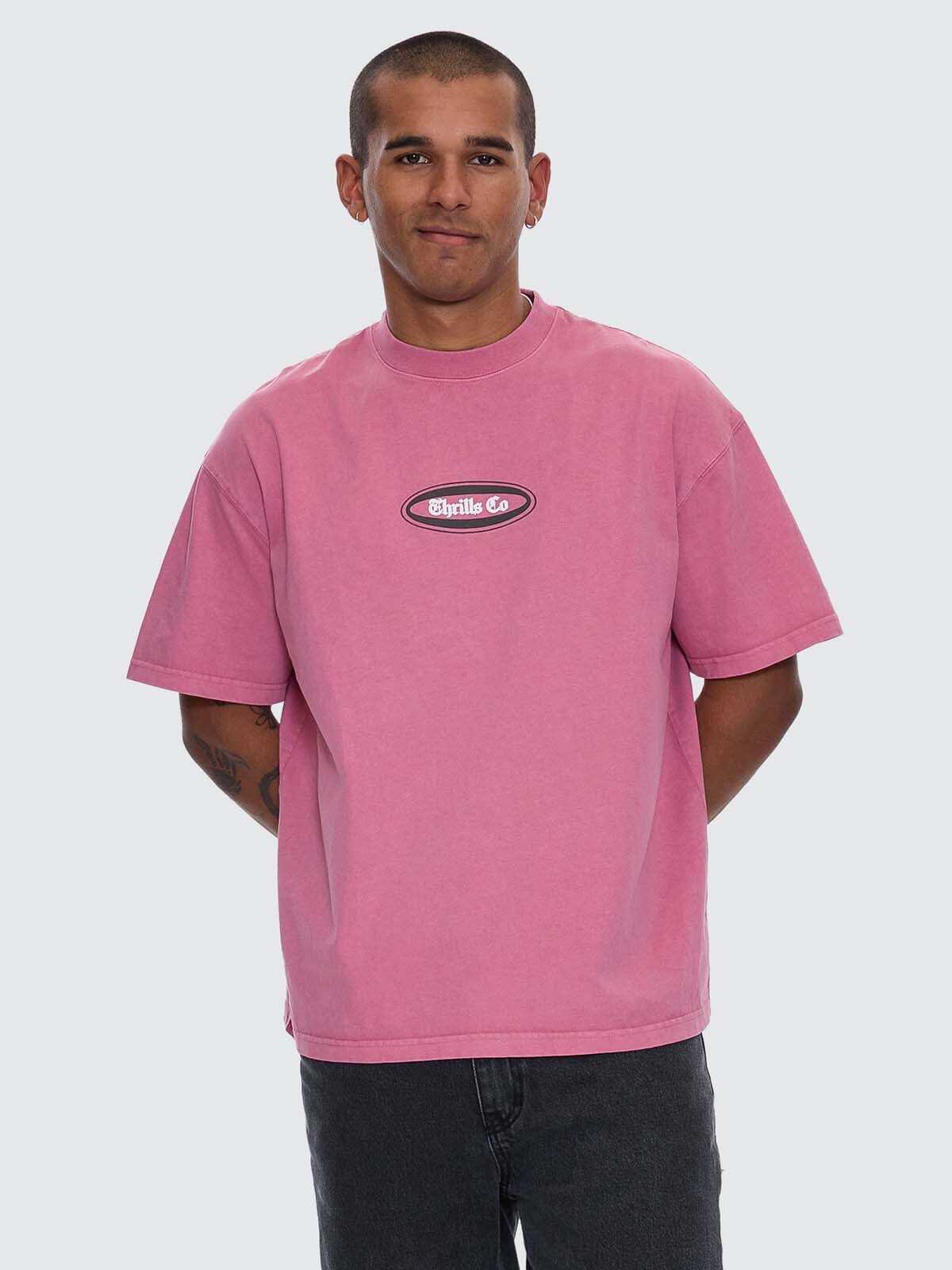 Bueno Bueno Bueno Oversize Fit Tee - Heather Rose XS