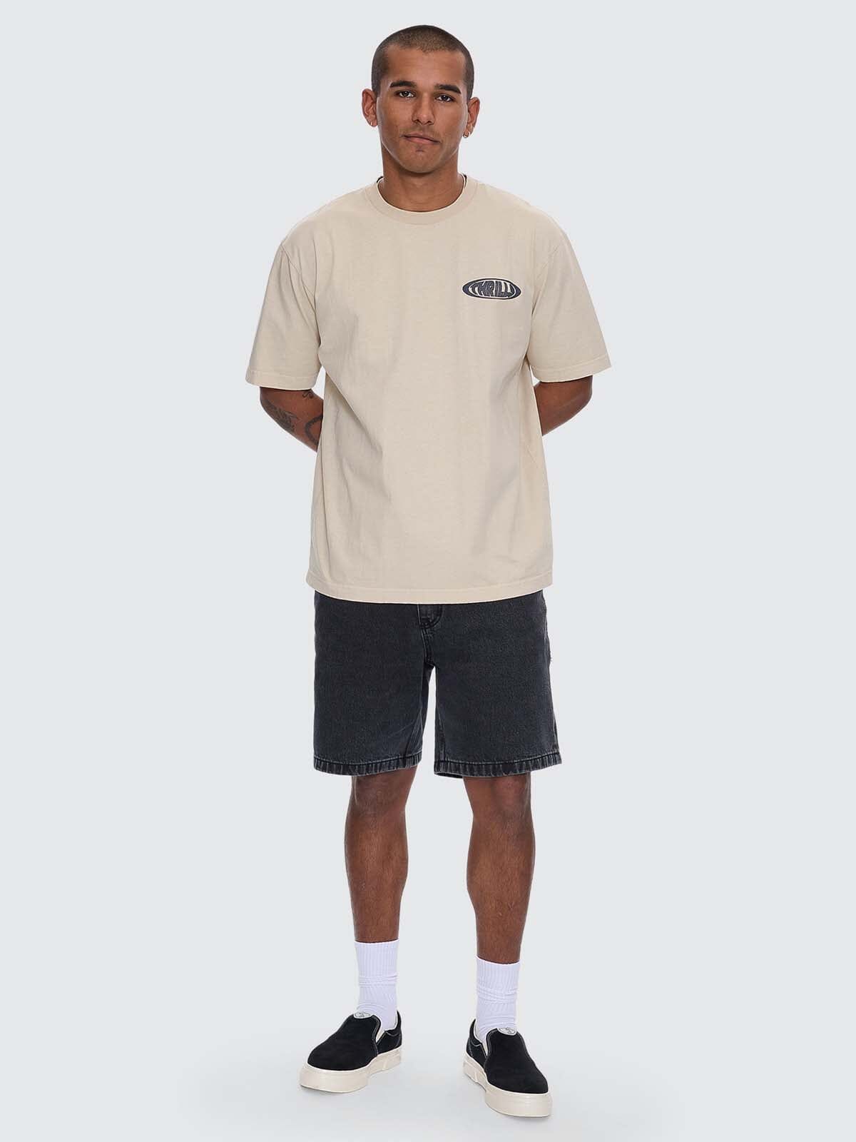 Shadowless Oversize Fit Tee - Oatmeal XS