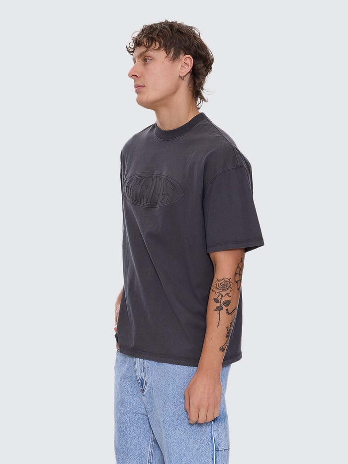 Shadowless Box Fit Oversize Tee - Dark Charcoal XS