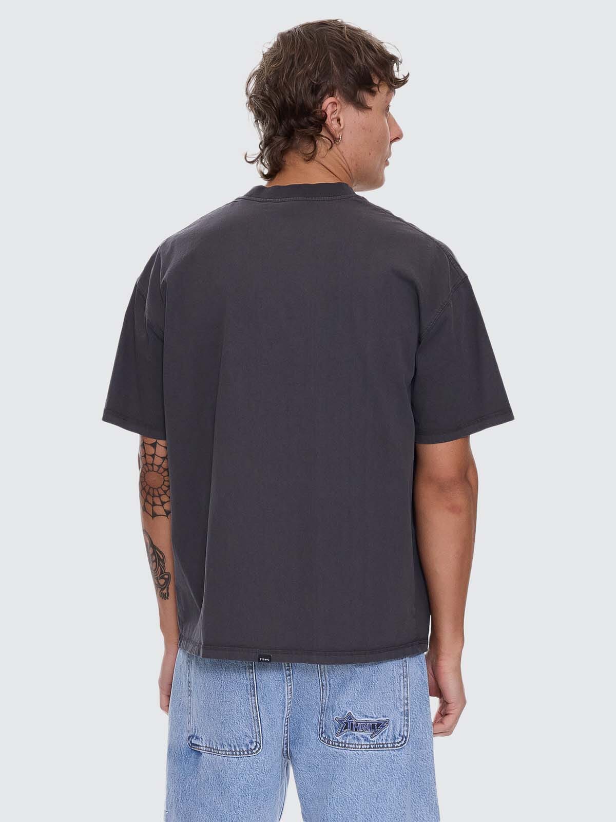 Shadowless Box Fit Oversize Tee - Dark Charcoal XS
