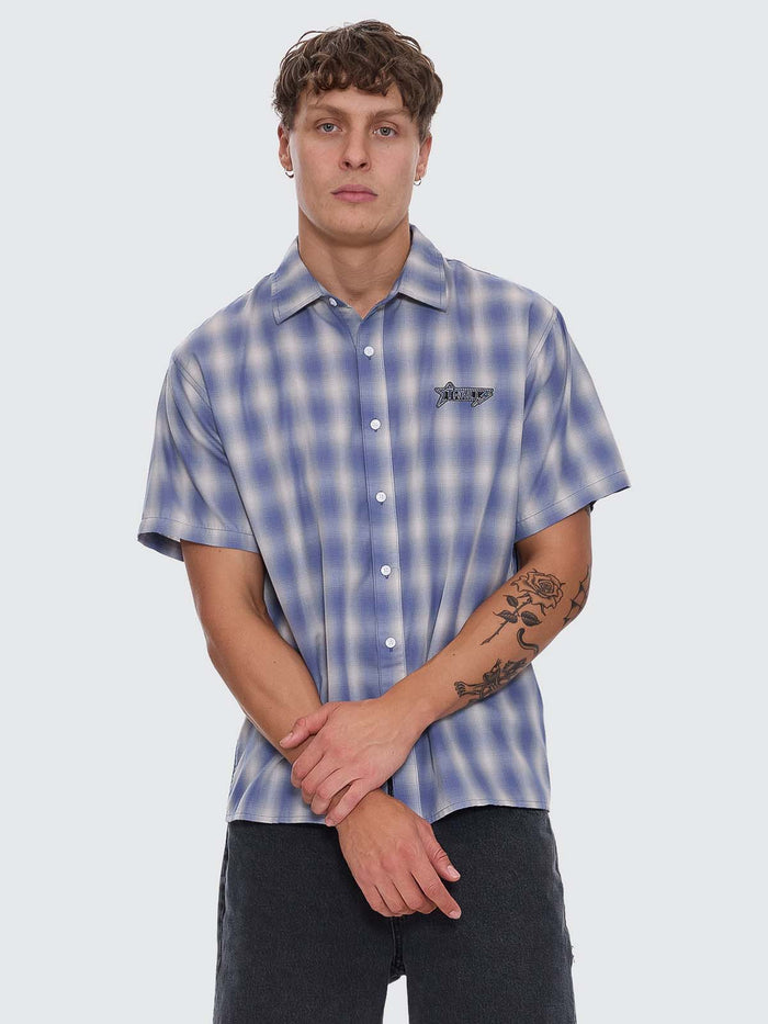 Heavy Static Short Sleeve Cropped Shirt - Royal Cream XS