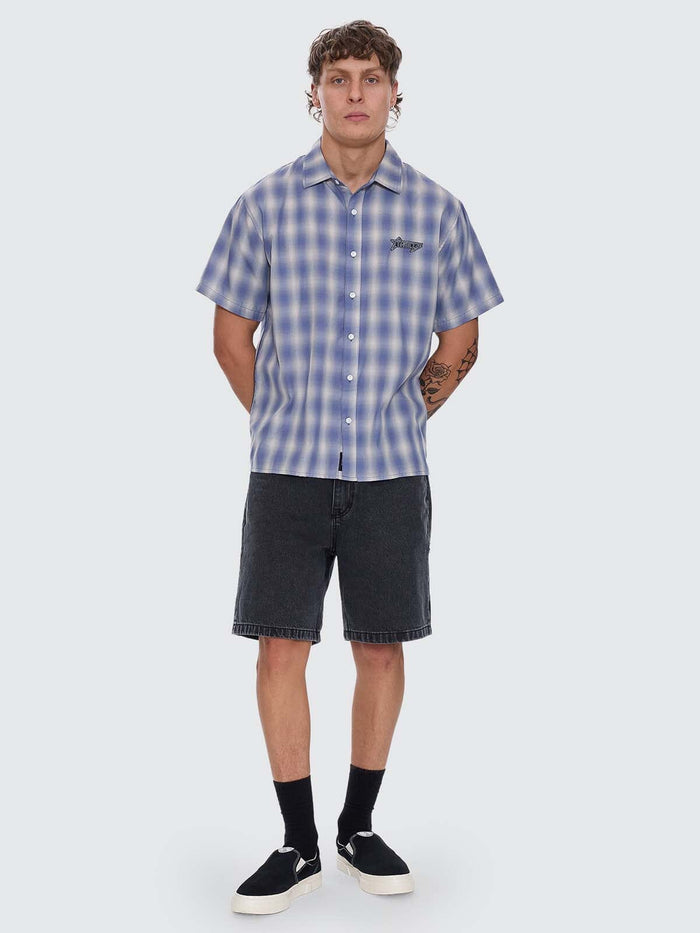 Heavy Static Short Sleeve Cropped Shirt - Royal Cream XS